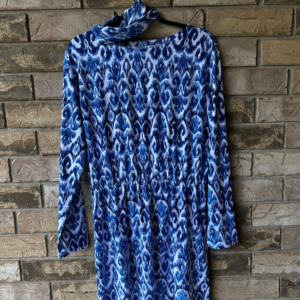 Coolibar Coastline Cover Up Dress in Iconic Ikat